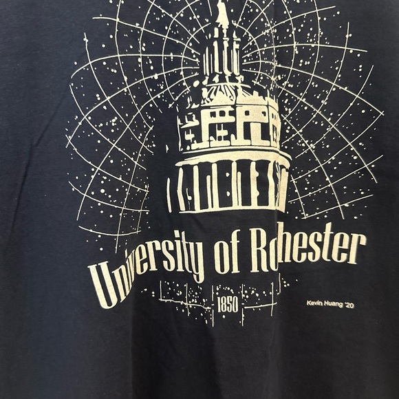 NEW BNWOT University of Rochester 1850 Adult Medium M Blue TShirt - Picture 2 of 4